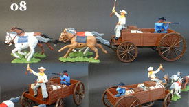 CONFEDERATE STATES ARMY CONCORD STAGECOACH w FIGURE GUIDE & DRAW Details about   DSG ARGENTINA
