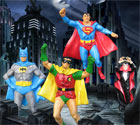 Superman, Batman, Robin and Count Dracula