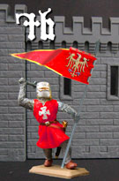 Knight with flag