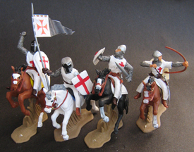 Templar Knights on Horseback