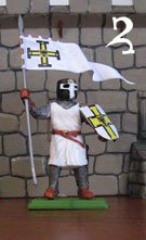 Teutonic Knight with flag
