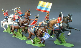 Mounted Colombian Husars set