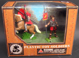 Romans on horseback & signifer boxed