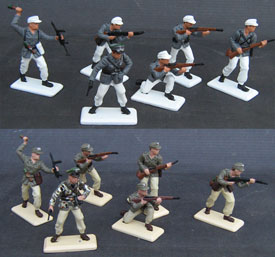 German Troops Sets with metal bases