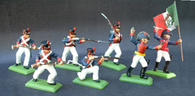 EL ALAMO Mexican infantry set