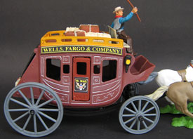 CONFEDERATE STATES ARMY CONCORD STAGECOACH w FIGURE GUIDE & DRAW DSG ARGENTINA 