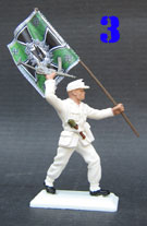 German Snow Troops flagbearer