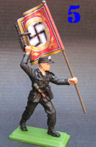 German SS Troops flagbearer