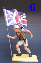 British Desert Rats flagbearer