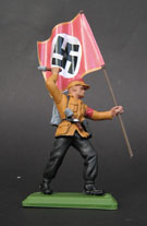 German SA Troops flagbearer