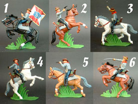 Confederate troops mounted