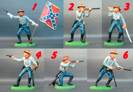 Confederate troops foot