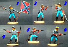 Confederate troops foot