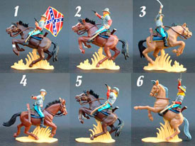 Confederate troops mounted