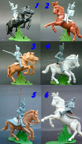 Napoleonic Cavalry in Grey Plastic