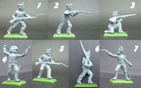 Napoleonic Infantry unpainted set in grey