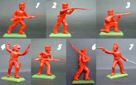 Napoleonic Infantry unpainted set in red